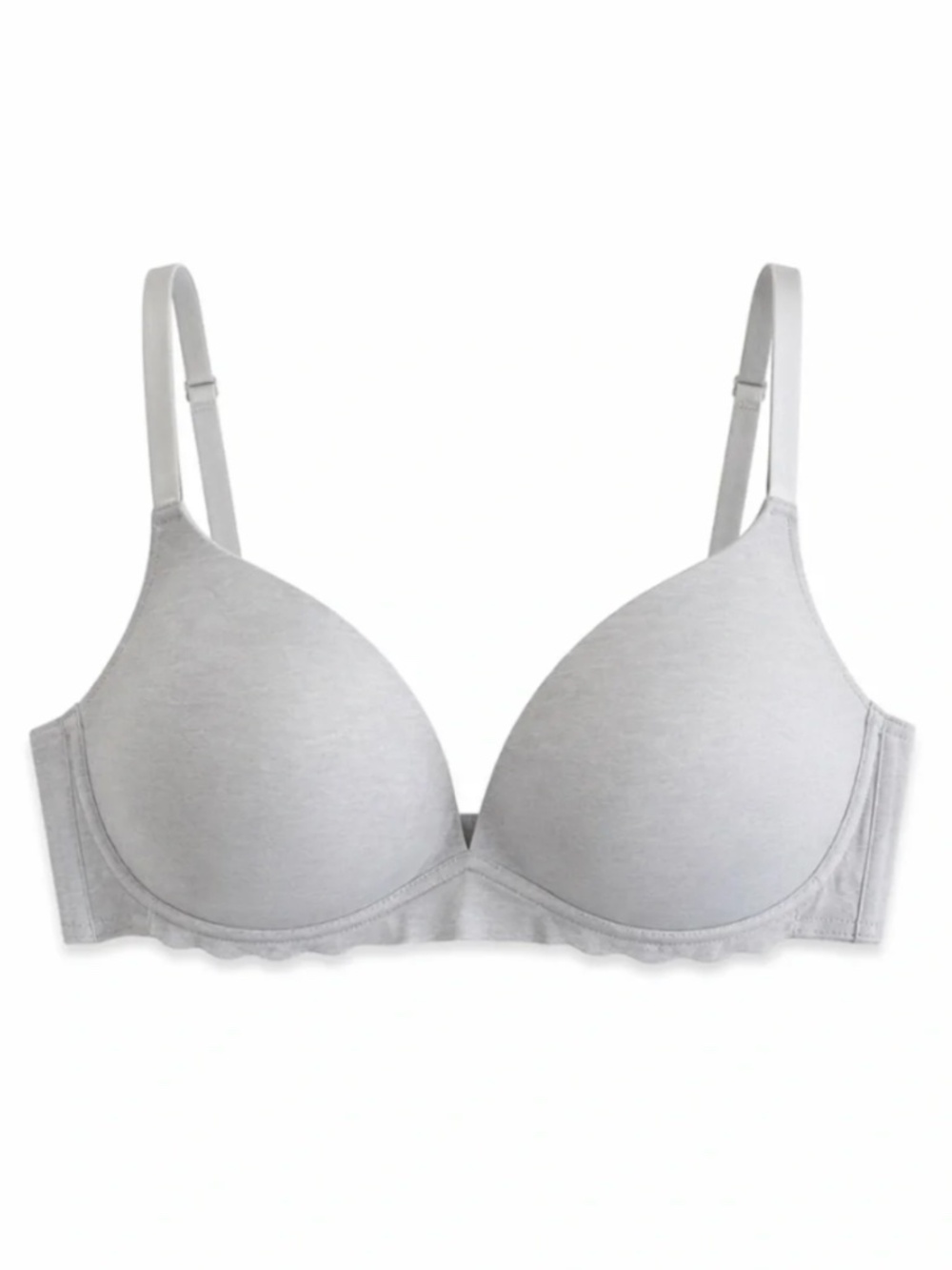 STRM LINE Intimates Light Gray Wirefree T-Shirt Bra – 38C EUC